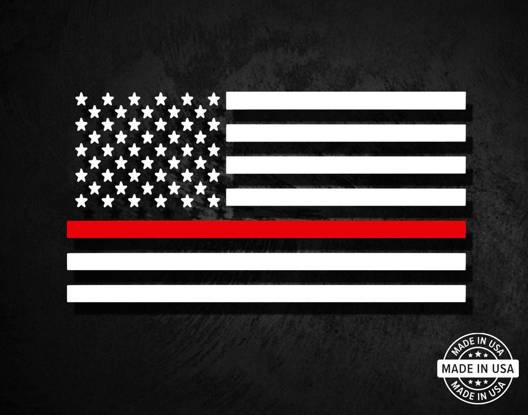 State Of Florida Thin Red Line - Decal At Sticker Shoppe