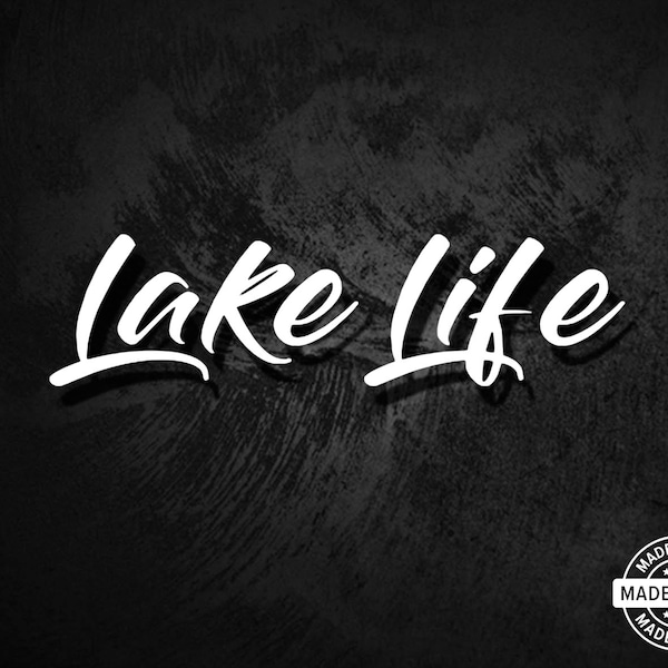 Lake Life Vinyl Die Cut Decal Sticker