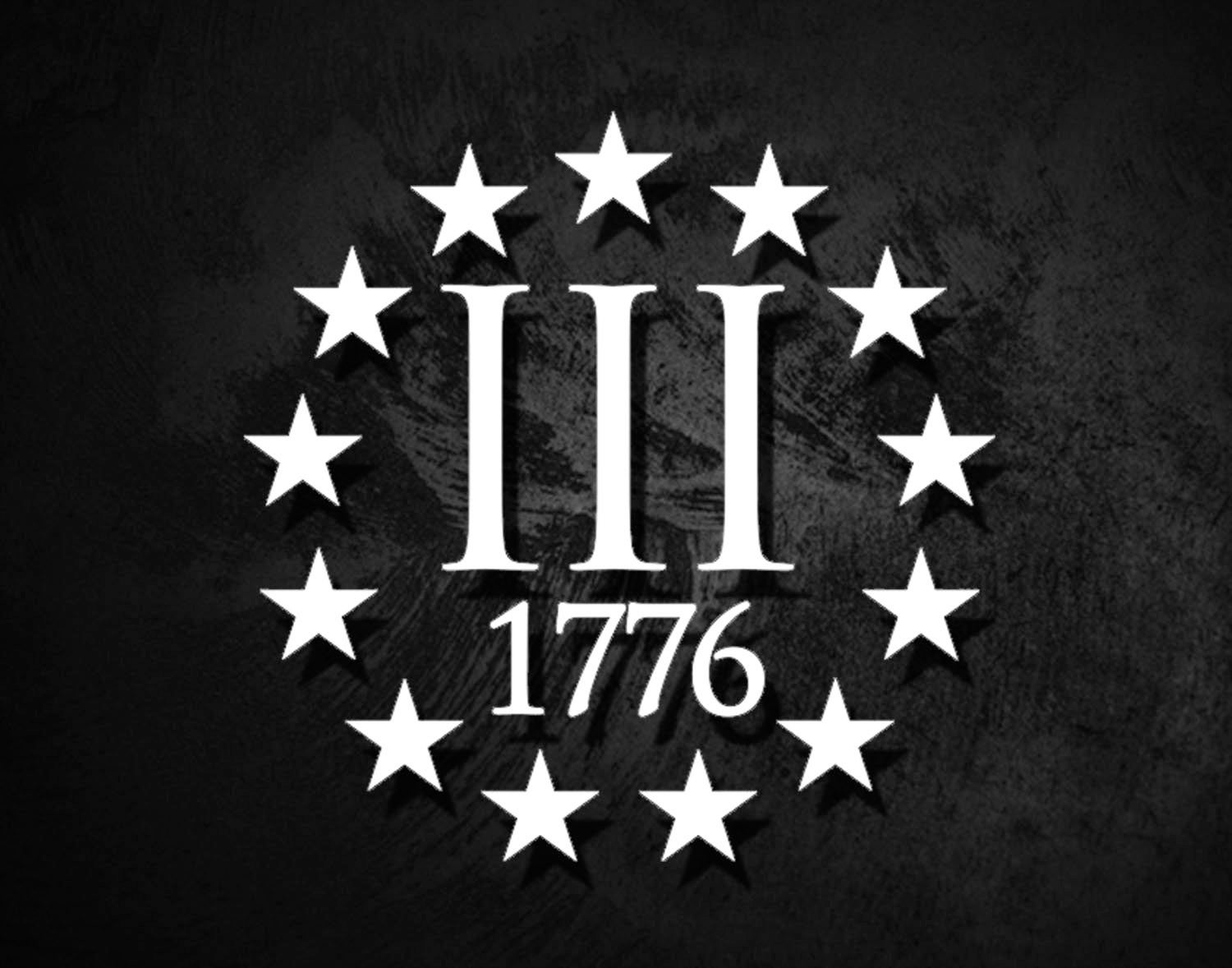 3 Percenter 1776 Vinyl Die Cut Decal | Etsy