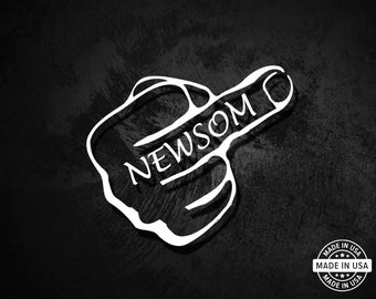 F*ck Newsom California Vinyl Die Cut Decal Sticker