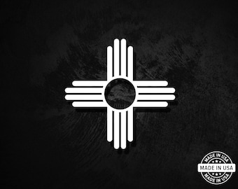 New Mexico Zia Decal, Vinyl Die Cut Sticker