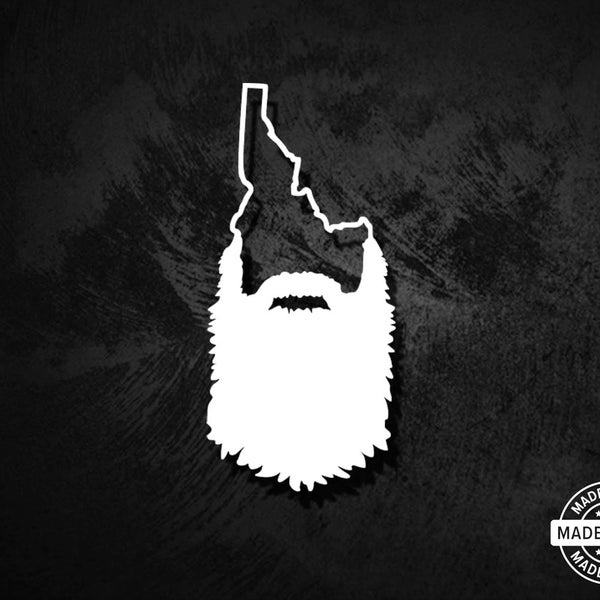 Idaho Beard Vinyl Die Cut Decal