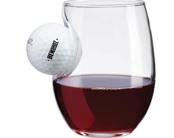 BenShot Titleist Golf Ball Wine Glass - 15oz