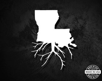 Louisiana Roots Decal, Vinyl Die Cut Sticker