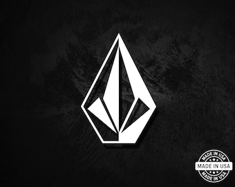 Calcomanía Volcom, pegatina de vinilo troquelada