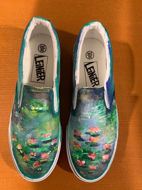 ETSY Monet Waterlilies Shoes 