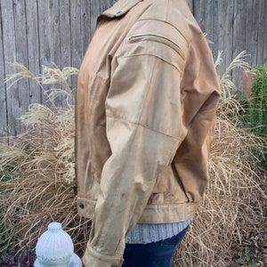 1990s Winlit Leather Bomber Jacket, Size M image 6