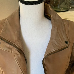1990s Winlit Leather Bomber Jacket, Size M image 7