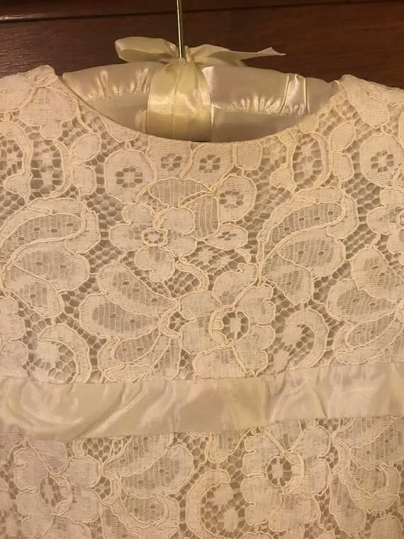 1970s Lace Flower Girl Dress - image 2