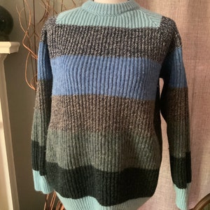 Cotswold Woolen Weavers Striped Chunky Sweater