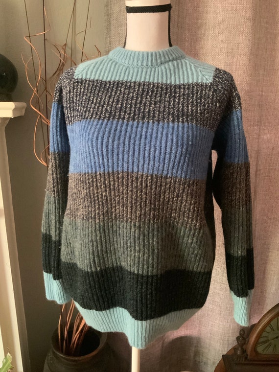 Cotswold Woolen Weavers Striped Chunky Sweater