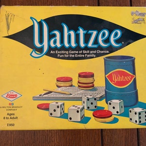 1972 Yahtzee game with instructions