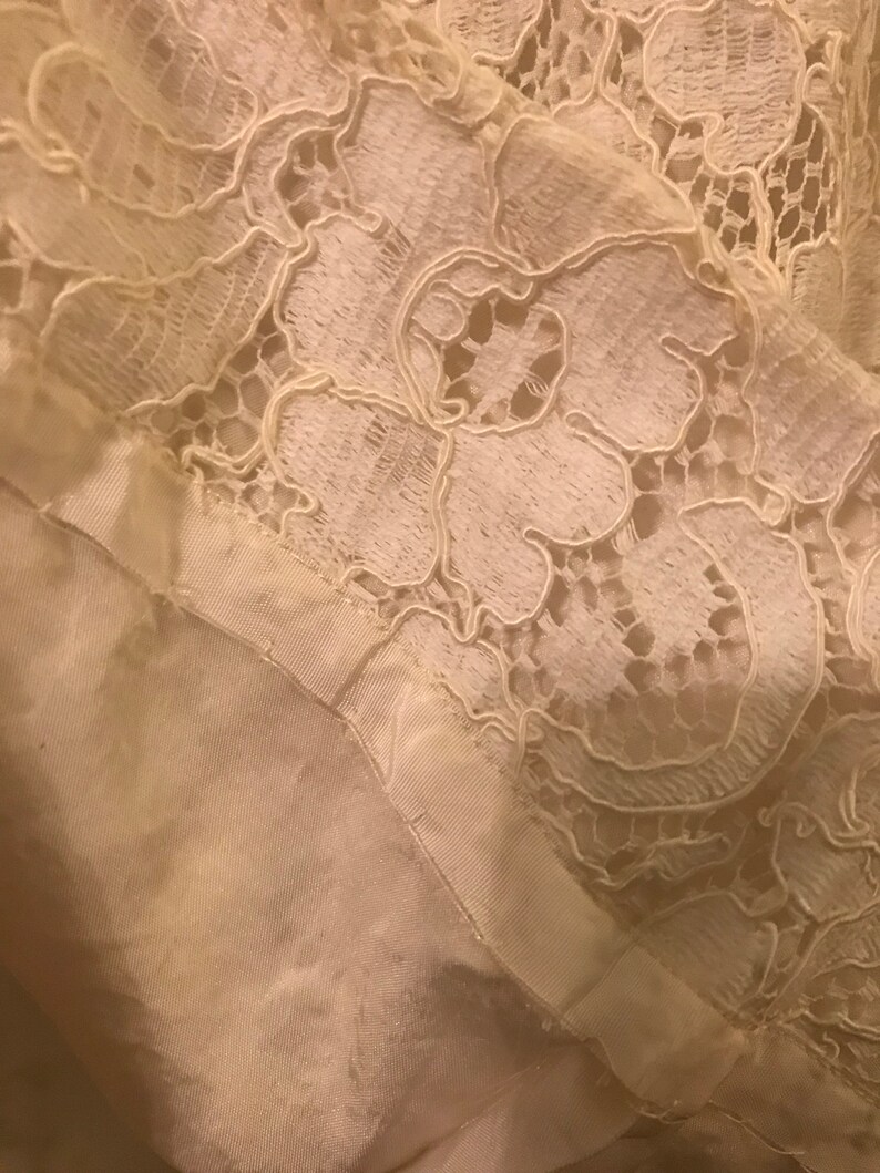 1970s Lace Flower Girl Dress