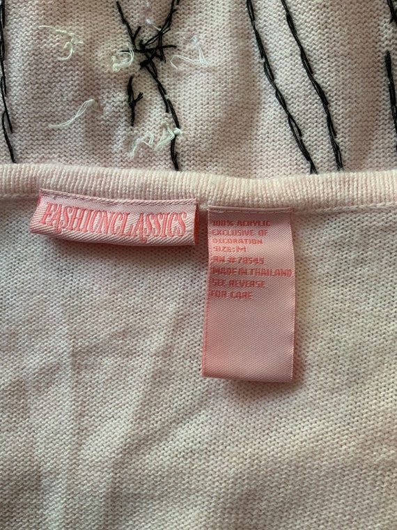 Fashion Classics pink beaded sweater - image 6