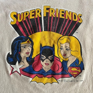 1978 DC Comics Super Friends kids tee, Sz 10-12Y