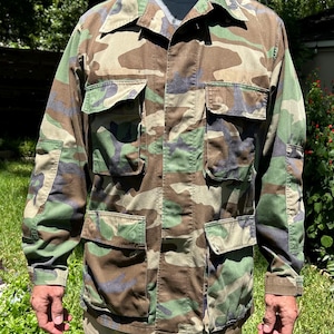 1990s  Woodland Camouflage Field Jacket