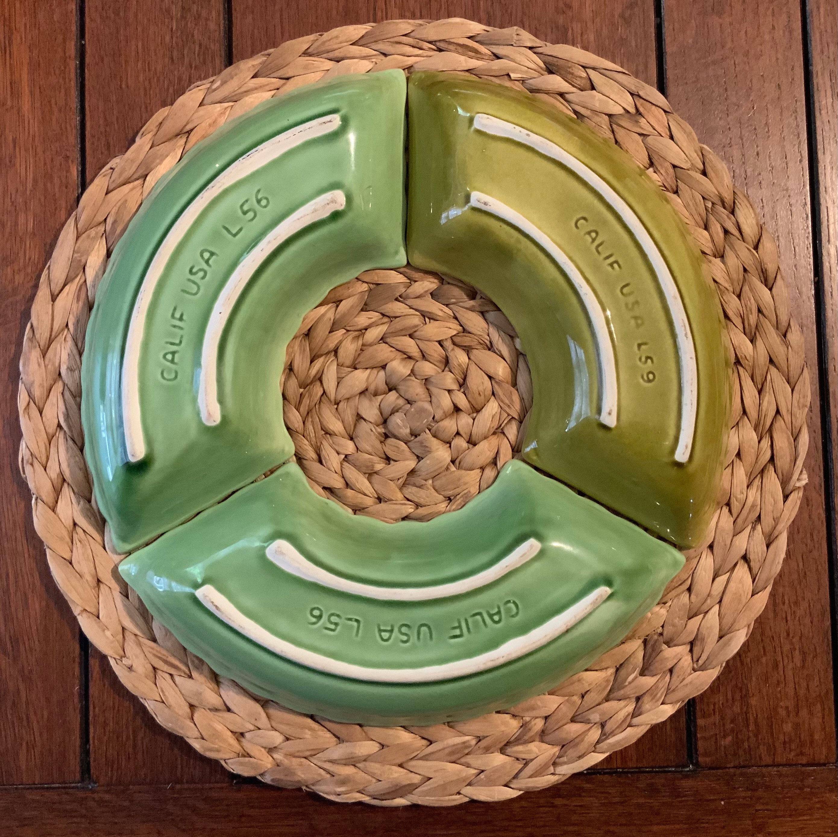 1970s California Pottery Lazy Susan Dishes L56 and L59 Etsy