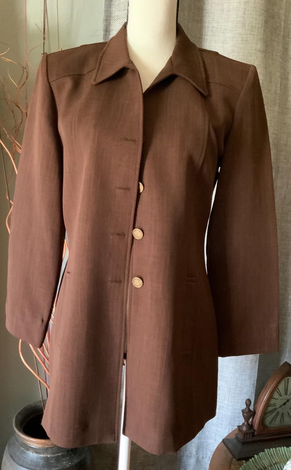 Vintage David Benjamin Brown Blazer, circa 1970s