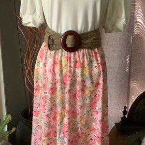 Vintage Floral Below the Knee skirt