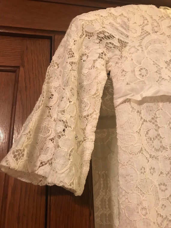 1970s Lace Flower Girl Dress - image 3