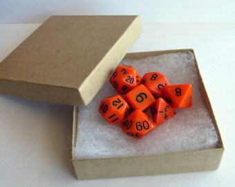 D&D Würfel Set Magnete -- Opak Orange