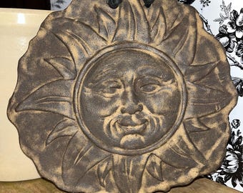 Sun Face wall plaque