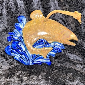 Slashing Fish wall plaque