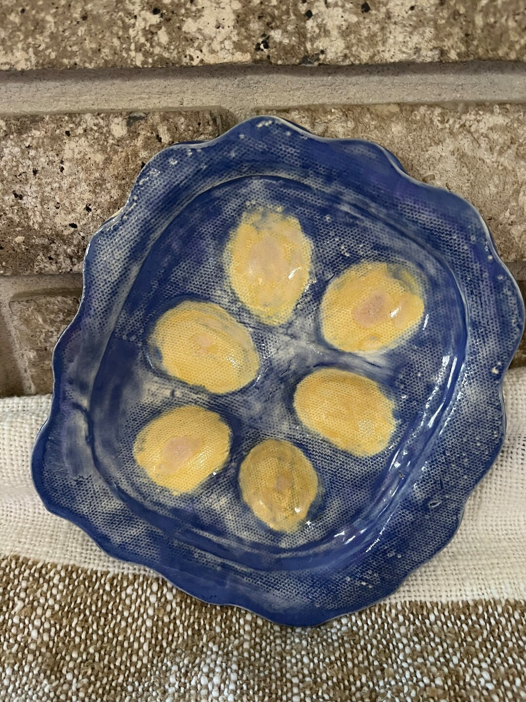 Pottery Egg Tray 6 Count Etsy