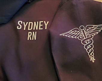 Custom Nurse Hoodie: Personalized RN Gift, Medical Staff