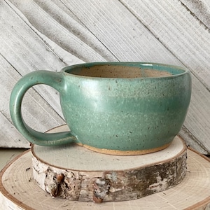 Bol à soupe en céramique fait main, bol pour chili, grande tasse faite main, grande tasse à café
