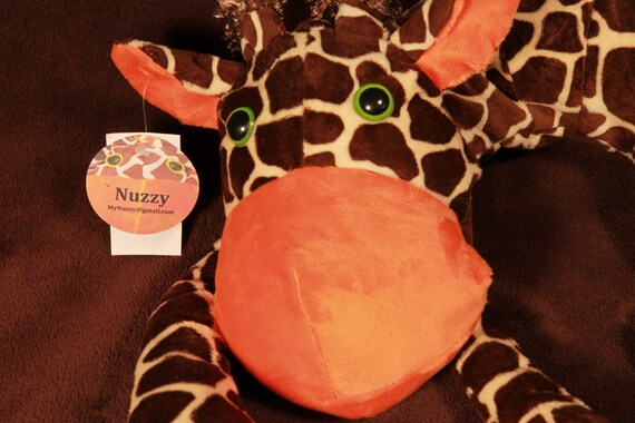 Stuffed Giraffe Plush Neck Pillow Orange Neck Pillow Best Etsy