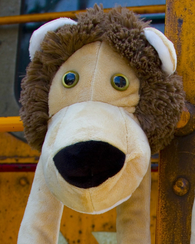 Lion Neck Pillow Brown Body Pillow Car Seat Pillow Seat Etsy