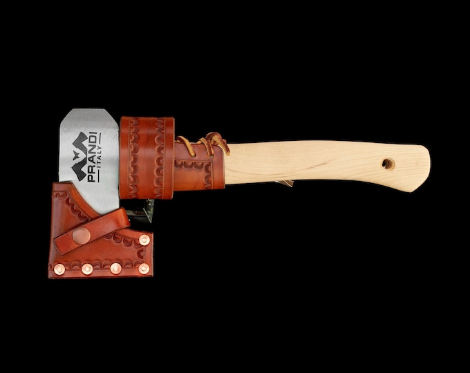 Prandi Hatchet with Leather Sheath