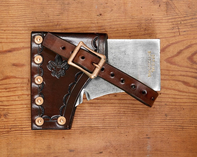 Collins Official Scout Axe and leather sheath