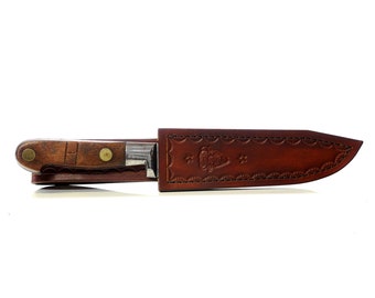 Gesetzlich Geschutzt Prussia Knife with custom leather sheath