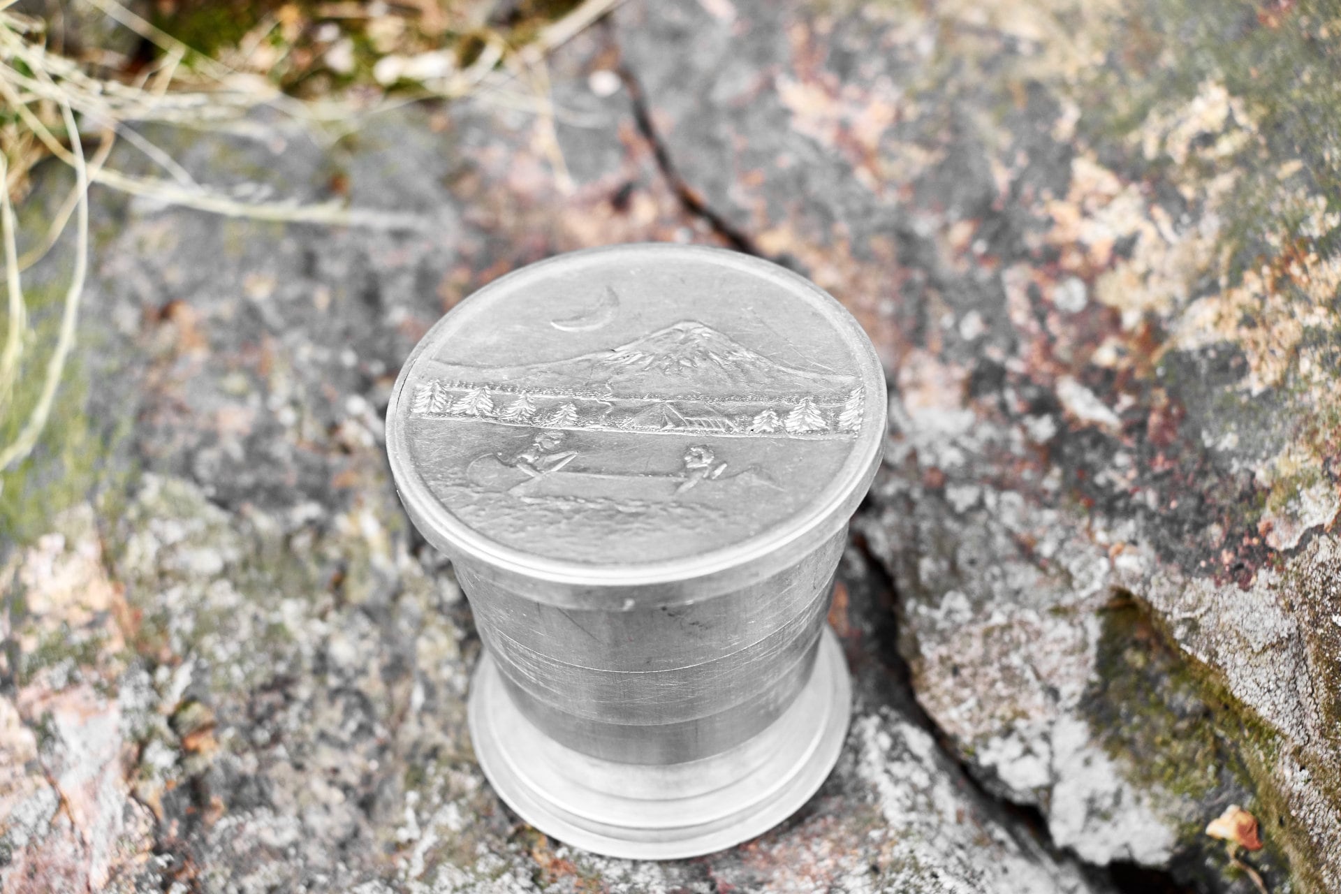Vintage aluminum camp cup