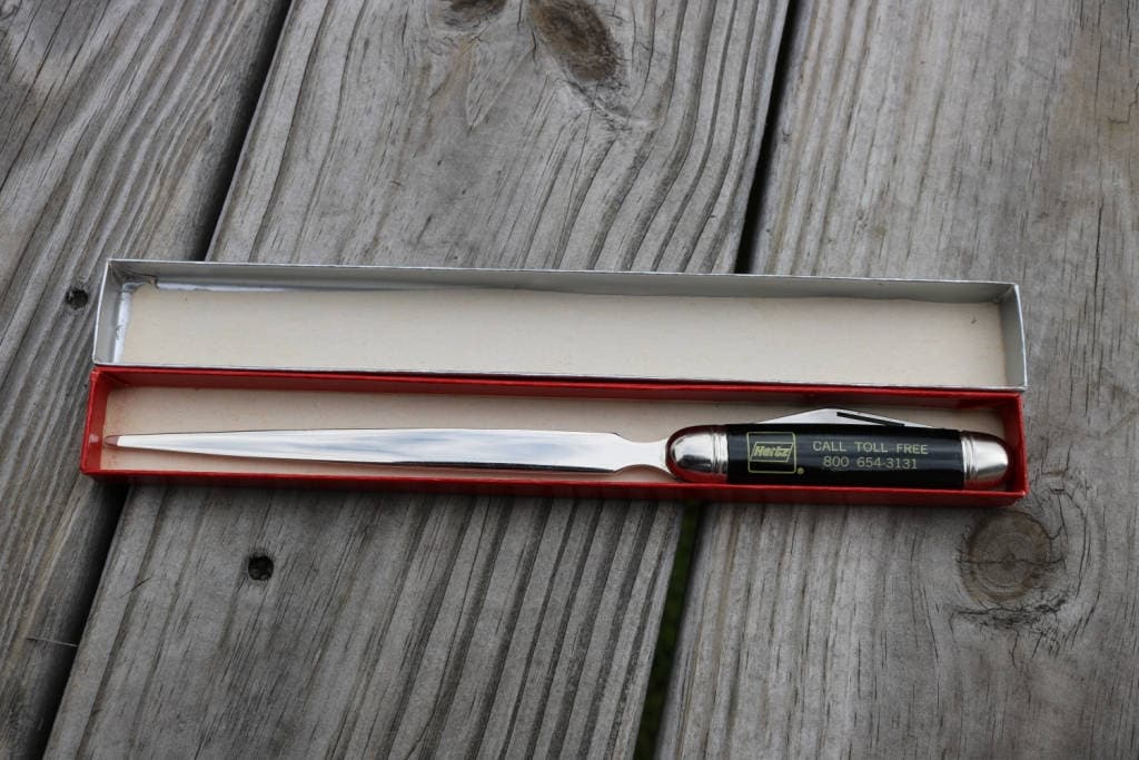 Vintage Imperial letter opener knife advertising