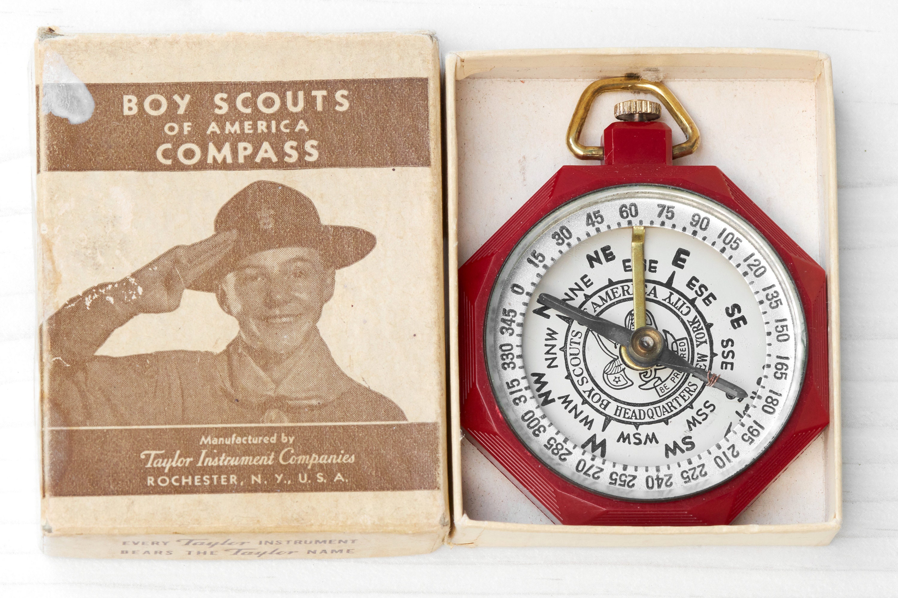 Vintage Boy Scout Compass By Taylor Instruments