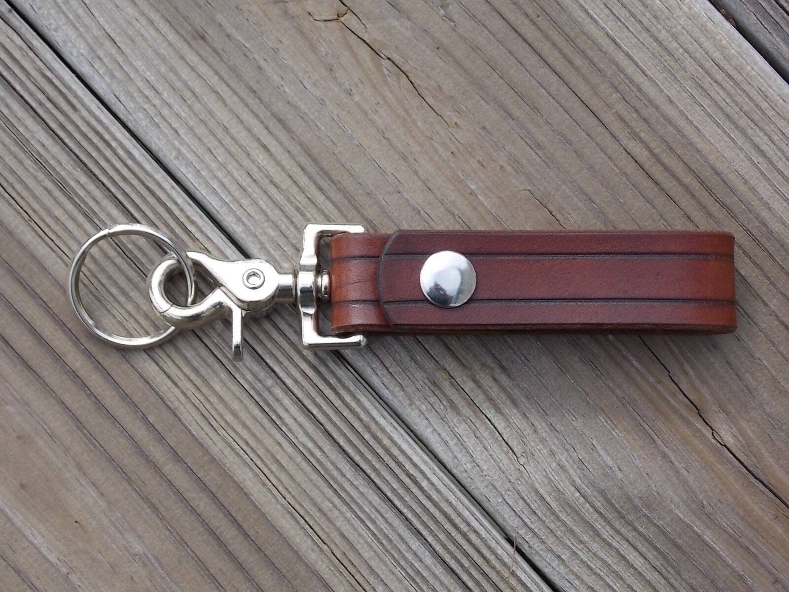 Handmade Leather Keychain Belt hanger