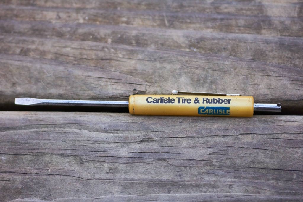 Vintage advertising pocket screwdriver