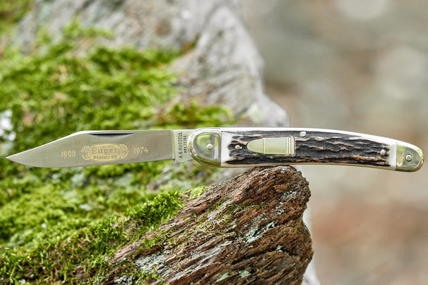 Vintage Pocket knife AG Russell Puma 75th Anniversary Luger