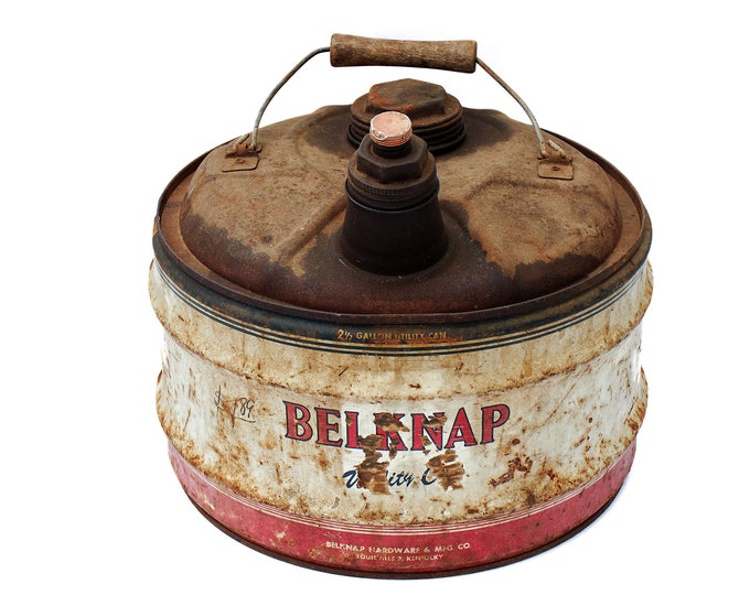 Belknap gas/utility can Belknap Hardware Louisville Kentucky Vintage Gas and Oil
