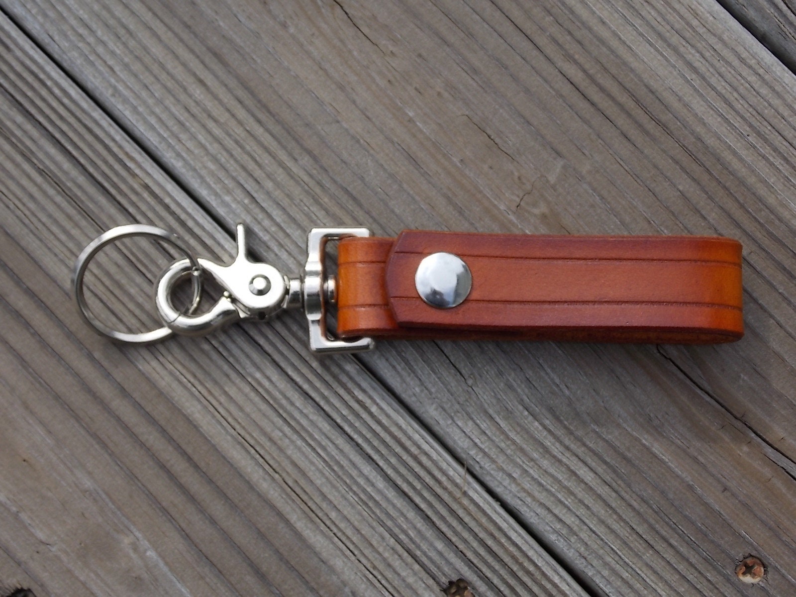 Handmade Leather Keychain Belt hanger