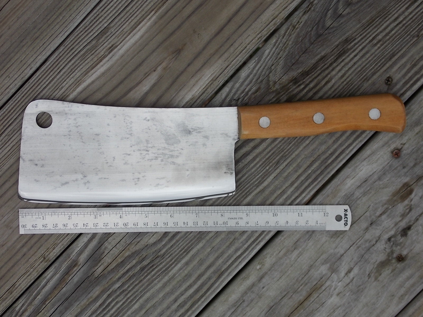 Vintage Green River Meat Cleaver