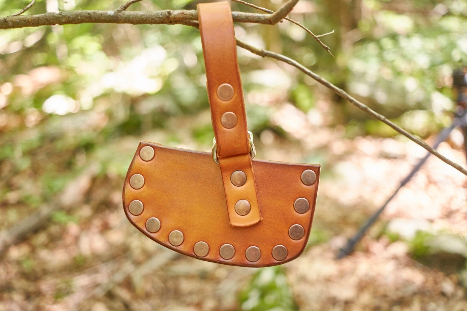 handmade leather hatchet sheath