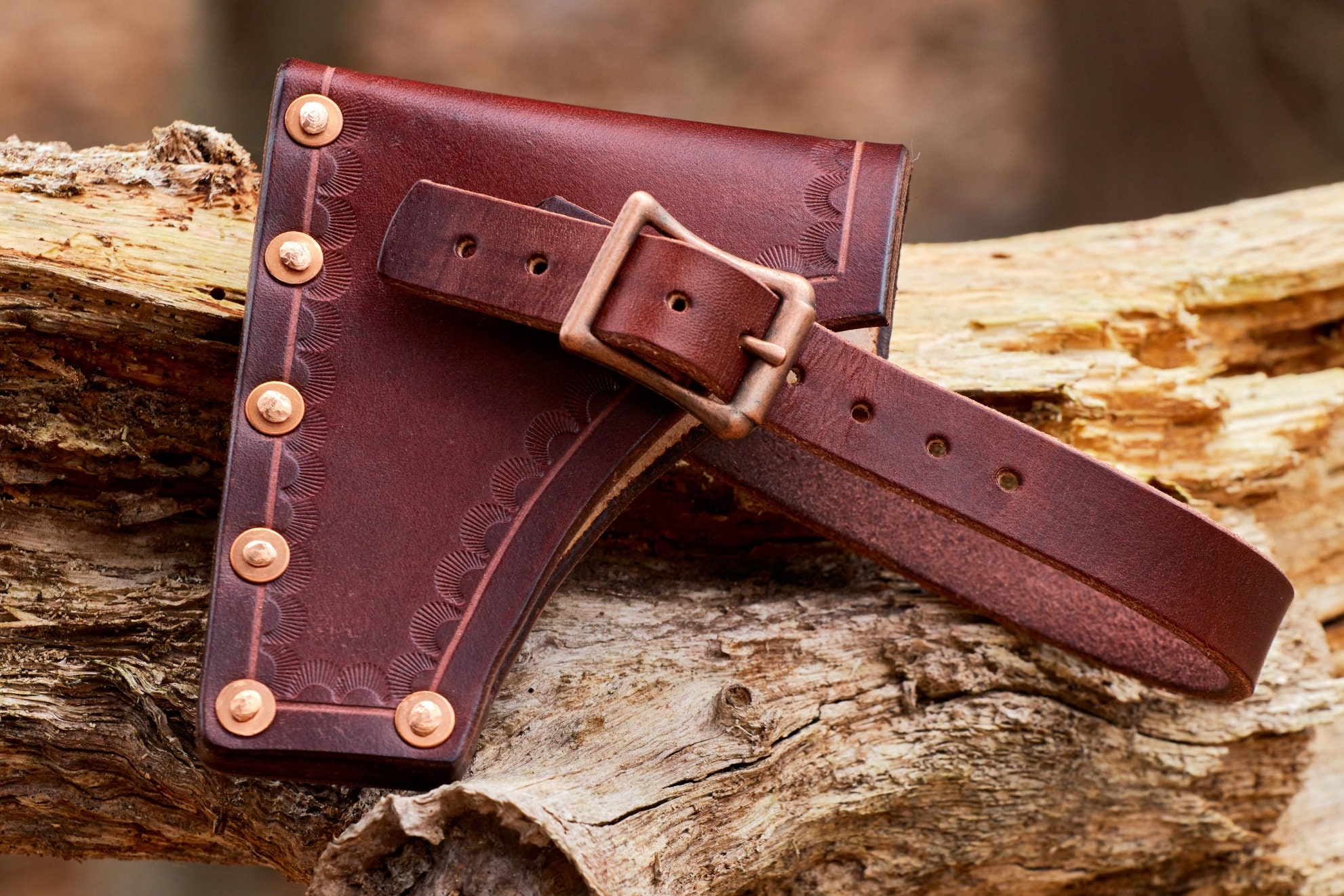 Leather Axe/hatchet sheath handmade