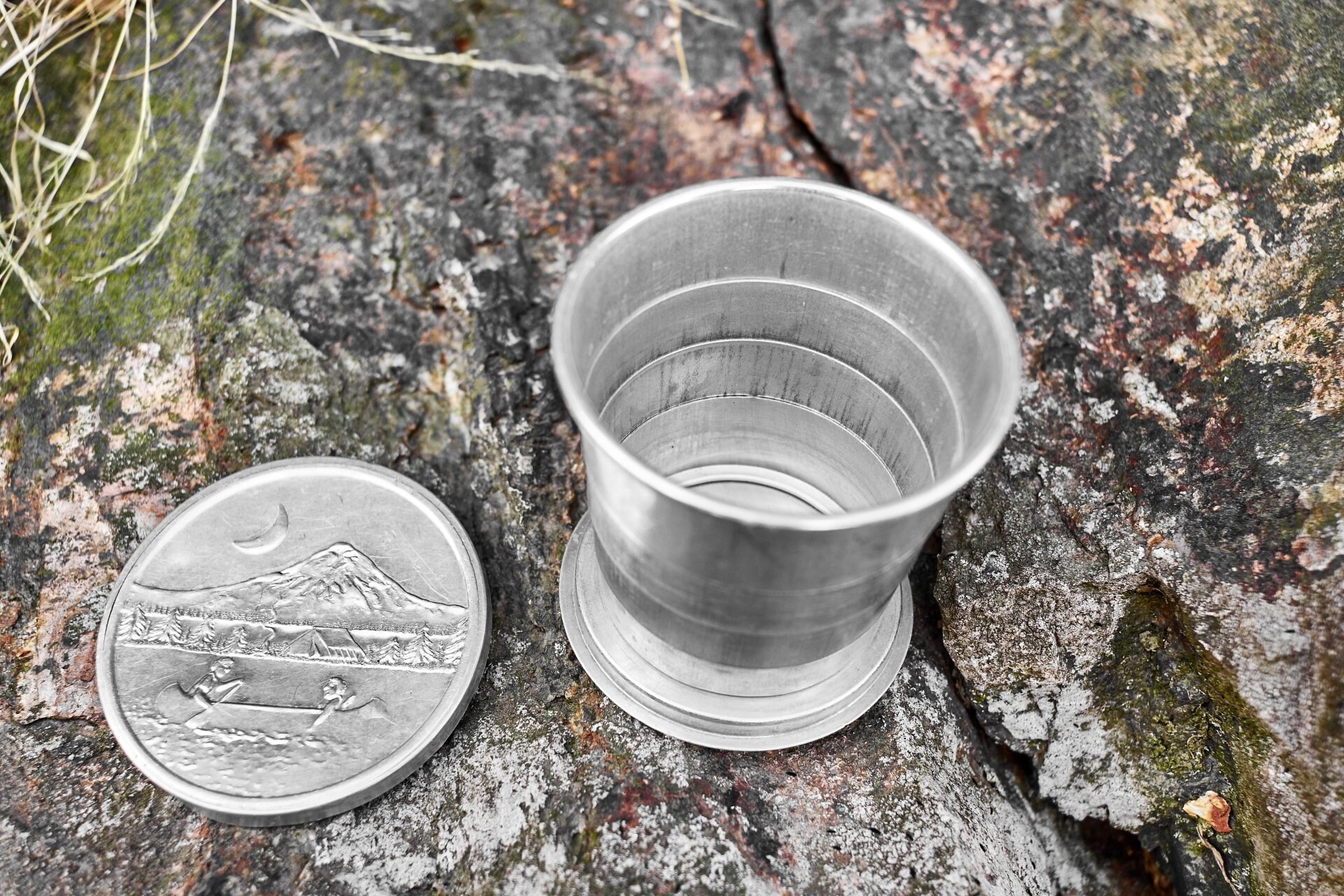 Vintage aluminum camp cup