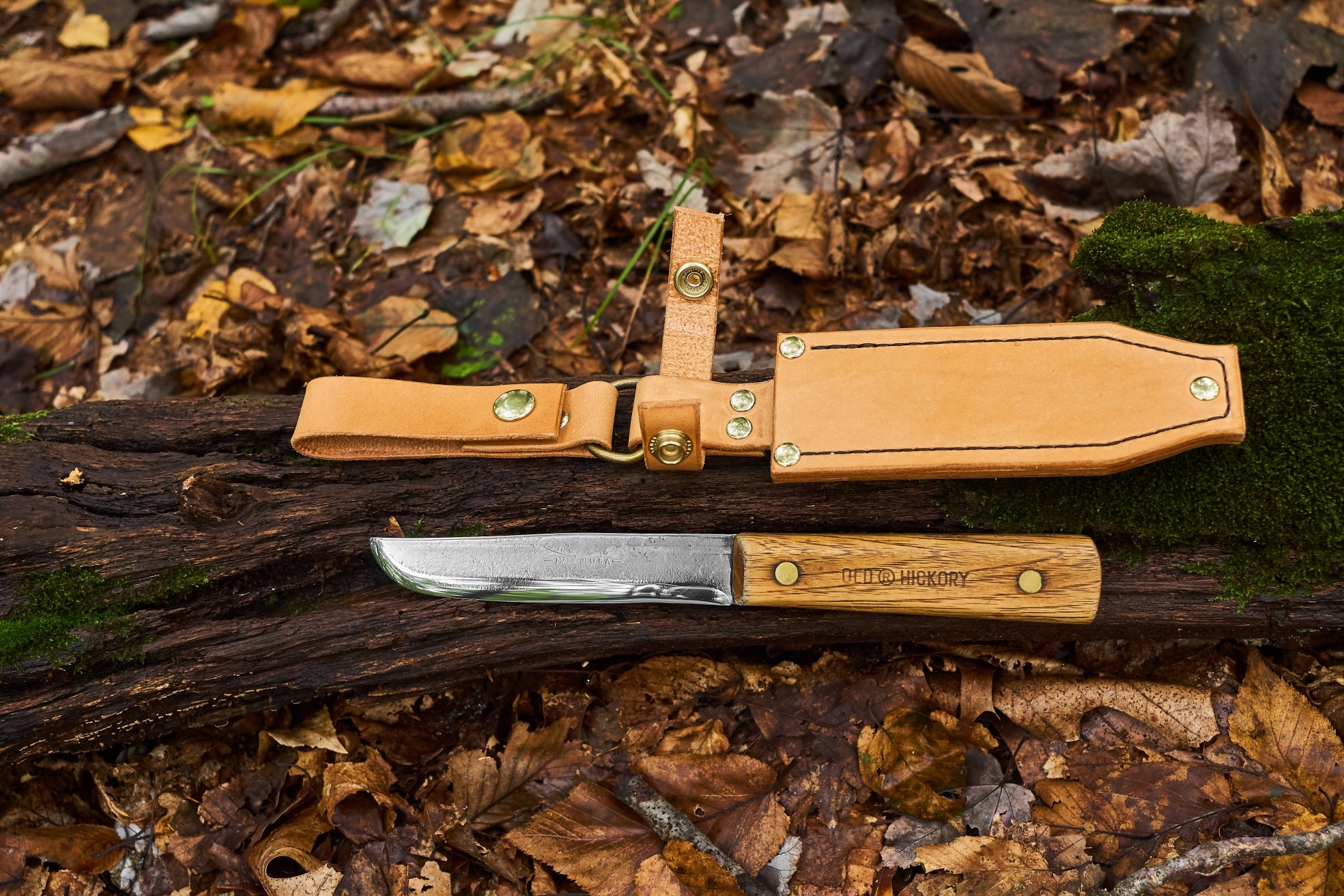 MAKE A SHEATH FOR THE OLD HICKORY BUTCHER KNIFE - WillowHavenOutdoor  Survival Skills