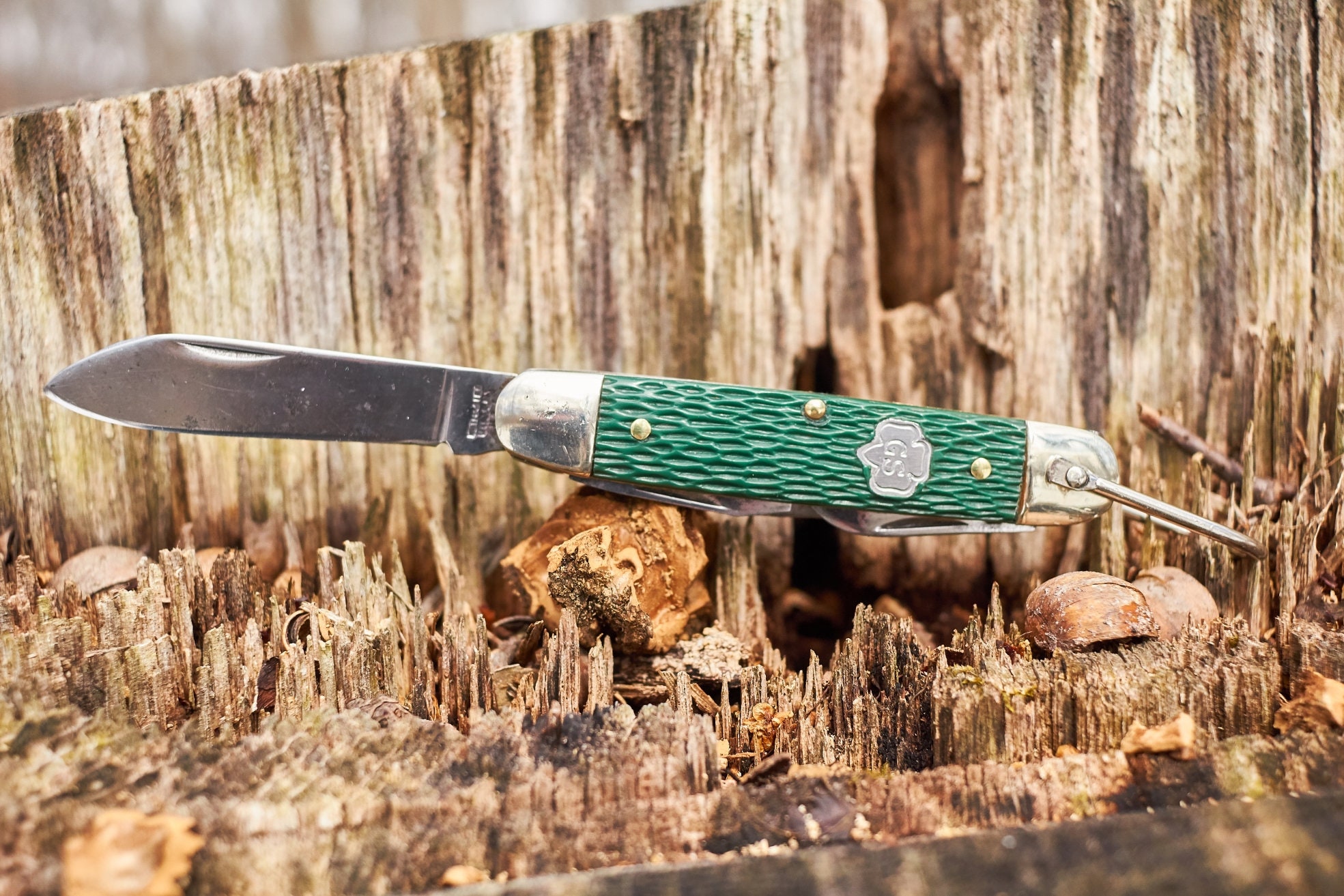 Vintage Girl Scout pocket knife made by Utica Kutmaster