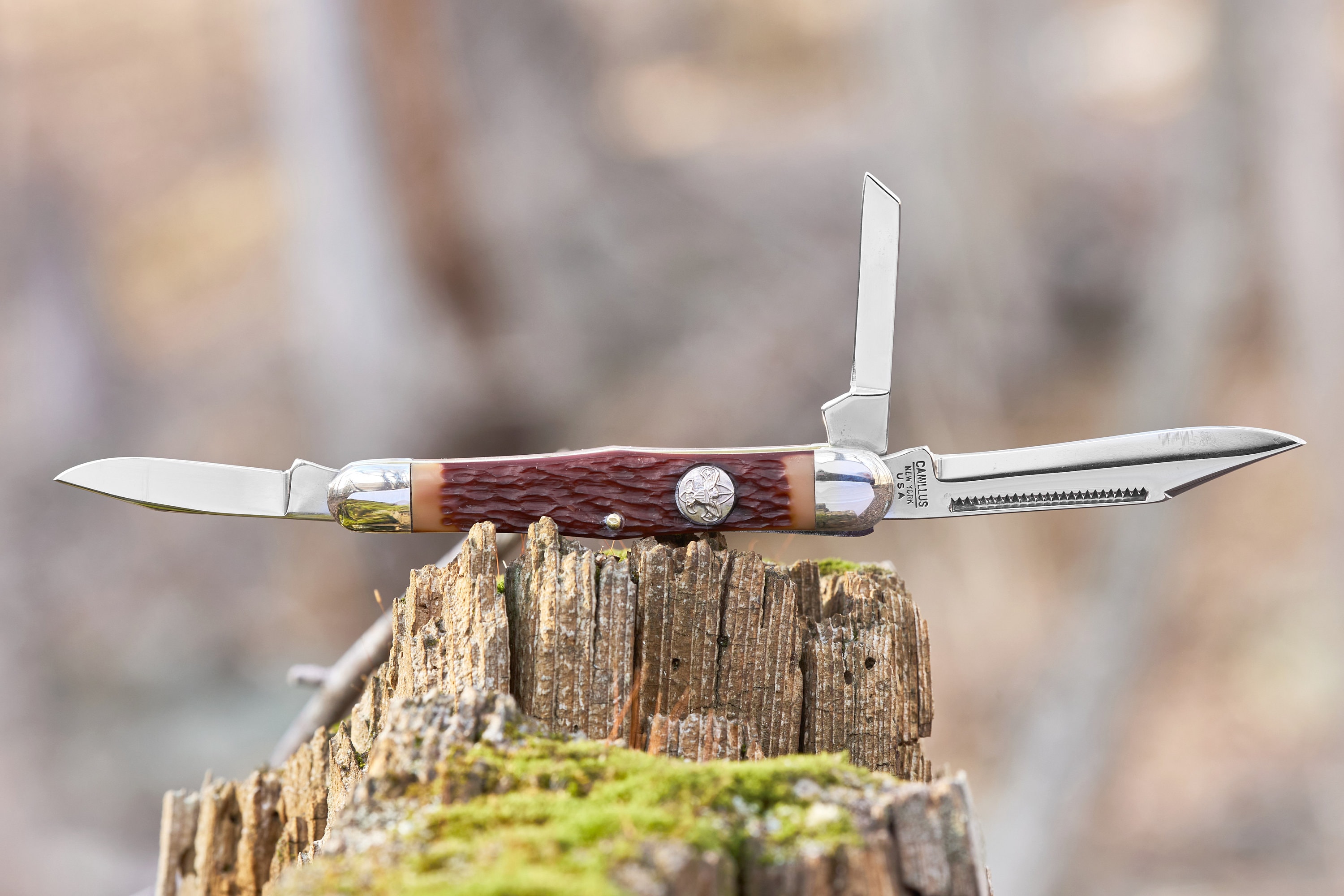 Boy Scout Pocket Knife Camillus Whittler with original box